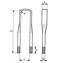 1 Bride de ressort arrière Renault 0000715367