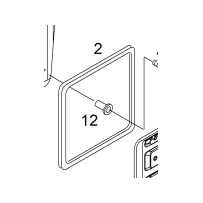 Joint de portillon de coffre pour Man - 81669120227