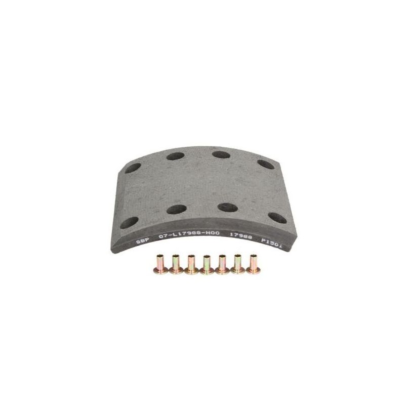 Kit de garnitures de frein AV LG 150MM + rivets pour Man 81502210587