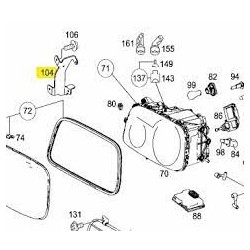 SUPPORT avant droit pour Mercedes Benz 9438806414
