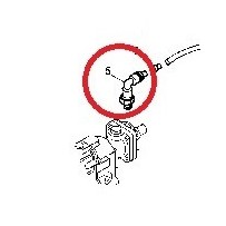 Raccord coudé sur pompe à injection pour Renault, 5005330155