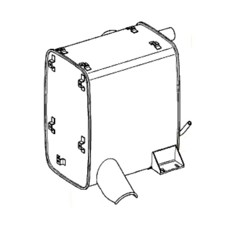Silencieux d'échappement pour Mercedes A 9424903601 - 9424902801