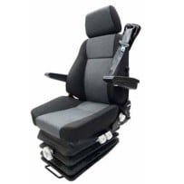 Siège Cond., Susp et Lomb. mécanique, ceint., ss accoud., Tissus Gris, EntrX. 216mm