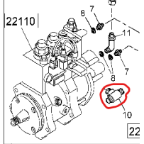 Clapet de pompe d'injection pour Renault - 5005130519