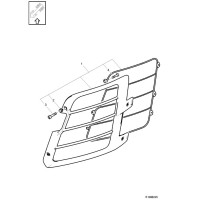 Grille de phare pour Volvo  82619052