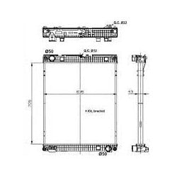 Radiateur d'eau pour MAN...