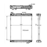 Radiateur d'eau pour MAN 81061016493