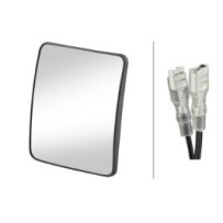 Glace de rétroviseur grand angle pour Man - Mercedes - Volvo