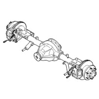 Pont arrière Neuf avec freinagesans retour vieille matière Type 9/38, R 1:4,22 pour Iveco 46391717