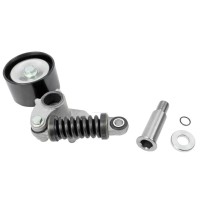 Tendeur de courroie, avec rouleau d'acier