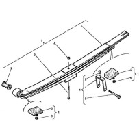 Ressort à lame arrière pour Renault 5010488153