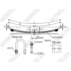 Kit de renfort pour Mercedes Benz  9063200206