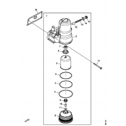 Couvercle de filtre à huile pour Scania 2112343