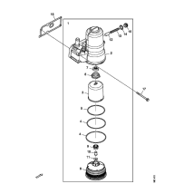 Couvercle de filtre à huile pour Scania 2112343
