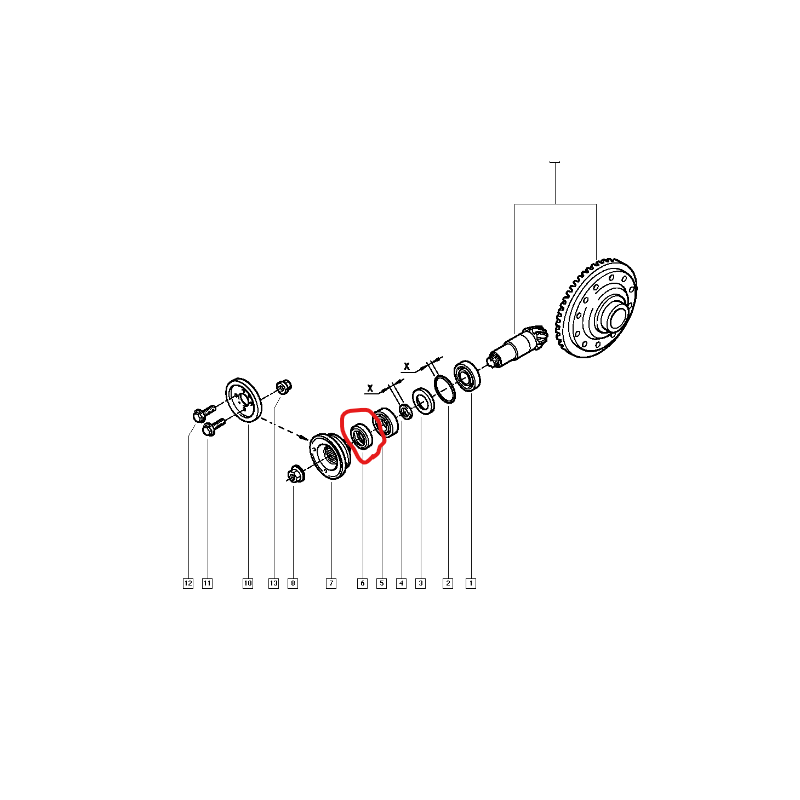 Joint spi pignon attaque pour Renault Mascott 5000786509