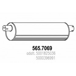 Silencieux pour Renault Trucks 5001825036