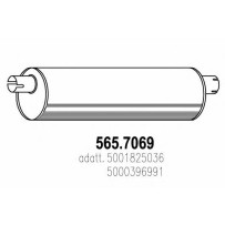 Silencieux pour Renault Trucks 5001825036