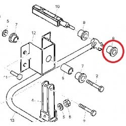 SILENT BLOC DE BARRE STAB AR sur support axial, à l'unité, pour RENAULT MAXITY