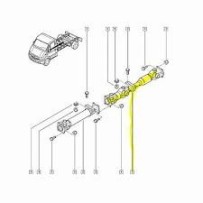 Ligne d’arbre Longueur fermée totale 1890 mm pour Renault 5010143728