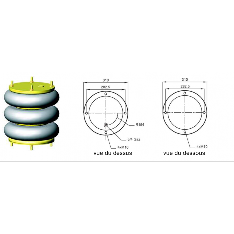 coussin d'air pour Remorque db14314