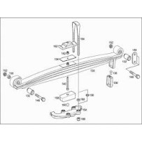 Vis de lames arrière à l'avant  avec écrous pour Mercedes Benz N308765024011