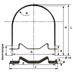 Colliers en « v » I Diamètre Réservoir 310mm