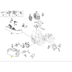 Phare droit pour Mercedes Benz 0015444801