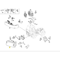 Phare droit pour Mercedes Benz 0015444801