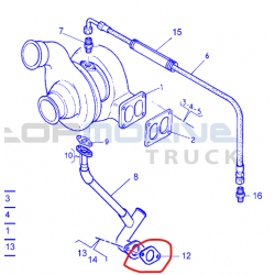 Lot de 6 joint de turbocompresseur pour Renault - 5010437099