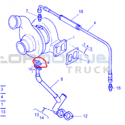 joint de turbocompresseur pour Renault - 5010284632