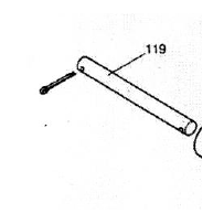 Axe de 18x164 + 2 goupilles 119 MG