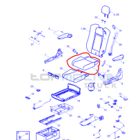 Assise de siège pour Renault - 7482617087