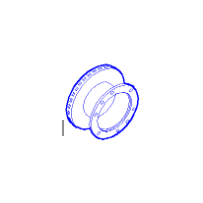 Disque de frein AV sans bague ABS pour Iveco - 7189265