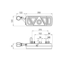 FEU ECOLED D + ANTENNE + 2 AUX