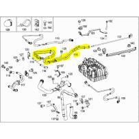 Tuyau de ventilation pour Mercedes Benz  9615004324