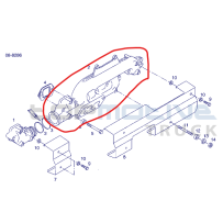 Collecteur d'échappement - 51081010714