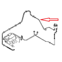 Canalisation DA, du Bocal à Boitier de direction pour Renault 5010557496
