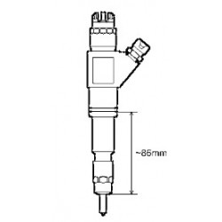 Injecteur Gazole, neuf sans retour vieille pièce, H du crayon 86mm, pour Iveco 5801453888