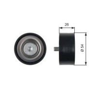 Galet tendeur pour Mercedes-Benz 6512000770