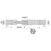 transmission coulissante L.1920 mm pour Renault trucks 5010524393