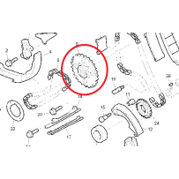 Grand Pignon de distribution, pour Renault 7485123330