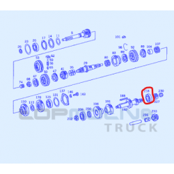 Roulement de rouleaux coniques AR pour Mercedes -  A 0079814305