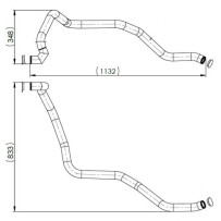 conduite d evac. de liquide de refroidissement, ralentisseur  pour DAF 1933103
