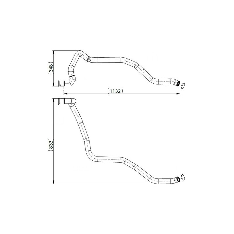 conduite d evac. de liquide de refroidissement, ralentisseur  pour DAF 1933103