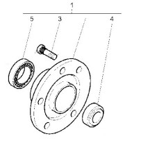 Moyeu de roue avant pour Renault 7485150168