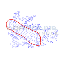 Pare-choc AV acier pour MAN - 85416105010