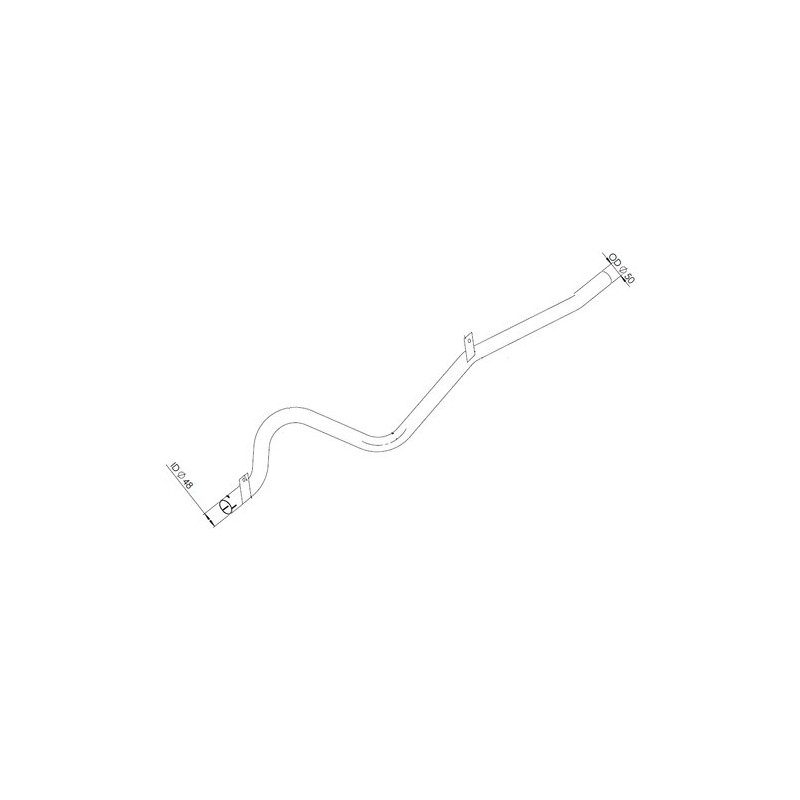 Tube arrière pour Mercedes Benz 3094900121