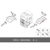 Protection garde boue gauche pour Iveco 504244964