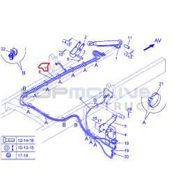 FLEXIBLE DE POMPE BASC. À Cylindre POUR RENAULT 5010552137