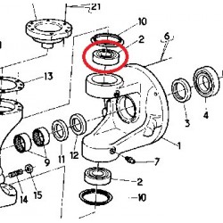 Roulement à rouleaux  pour Renault Midliner, Midlum, D-Truck
